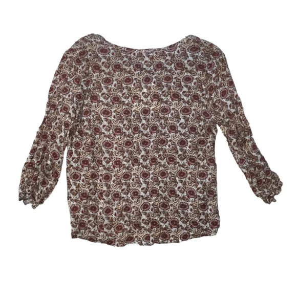 Cynthia Rowley Floral Smocked Boho Peasant Top Blouse Size Small New Never Worn - Picture 2 of 8